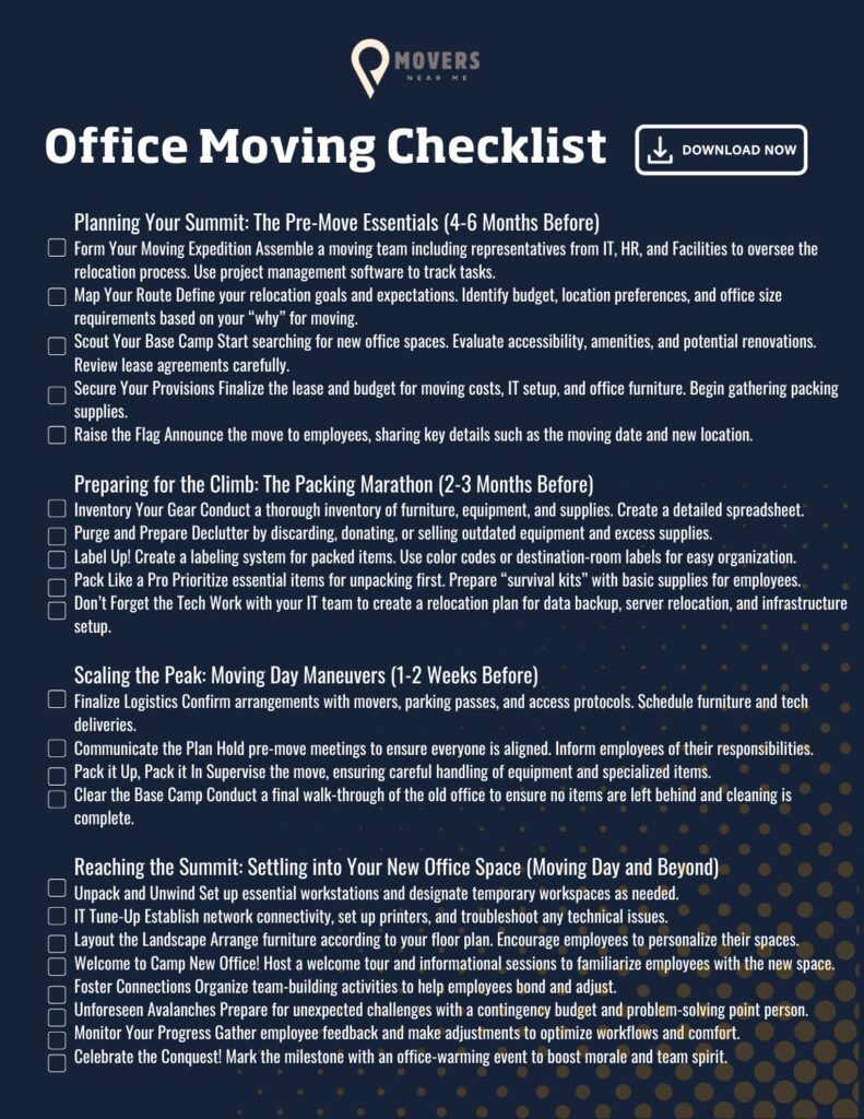 office moving checklist